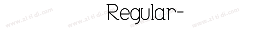 桃子味汽水的心动 Regular字体转换